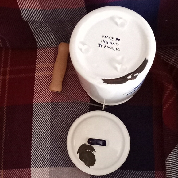 EUC Emalia Poland Antique Enamel-Ware Milk/Cream Tin - Picture 4 of 5